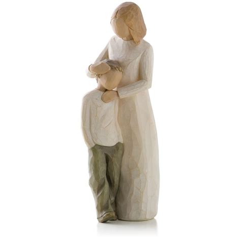 mother and son figurines|mother and son willow tree.